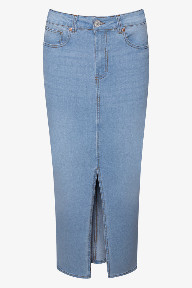 Maxi Denim Skirt Blue Shorts Skirts Ackermans