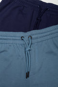 2 Pack Knit Shorts Blue (1)