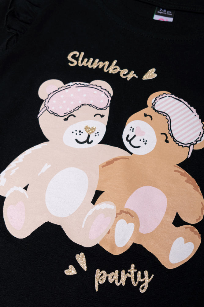 Slumber Party Bears Pyjamas Set Pink