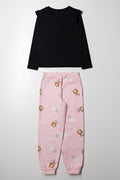 Slumber Party Bears Pyjamas Pink And Black (3)