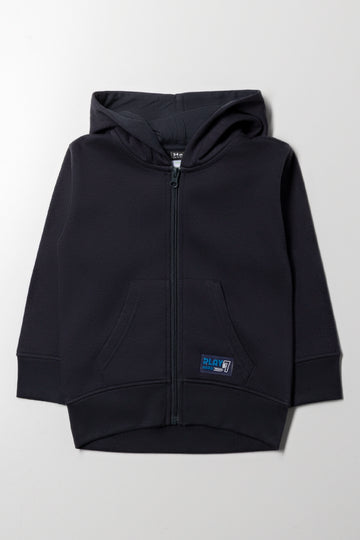 Zip Through Hooded Tracktop Dark Grey