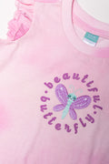 Tie Dye Shorts Set Pink (1)