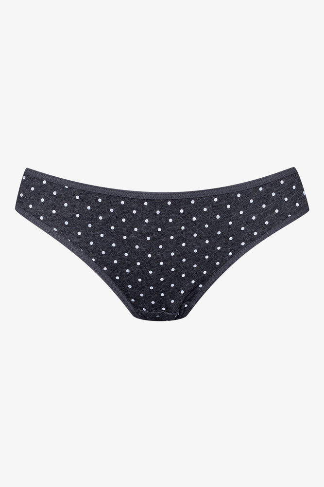 3 Pack Bikini Panties Grey, Pink And Black (3)
