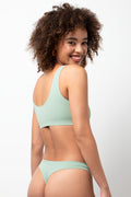 Bonded Crop Top Green (3)