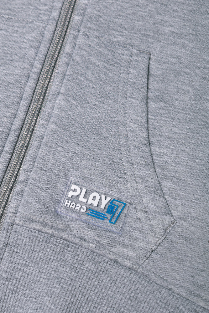 Zip Through Hooded Tracktop Grey