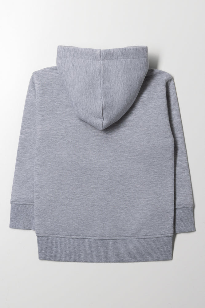 Zip Through Hooded Tracktop Grey (2)