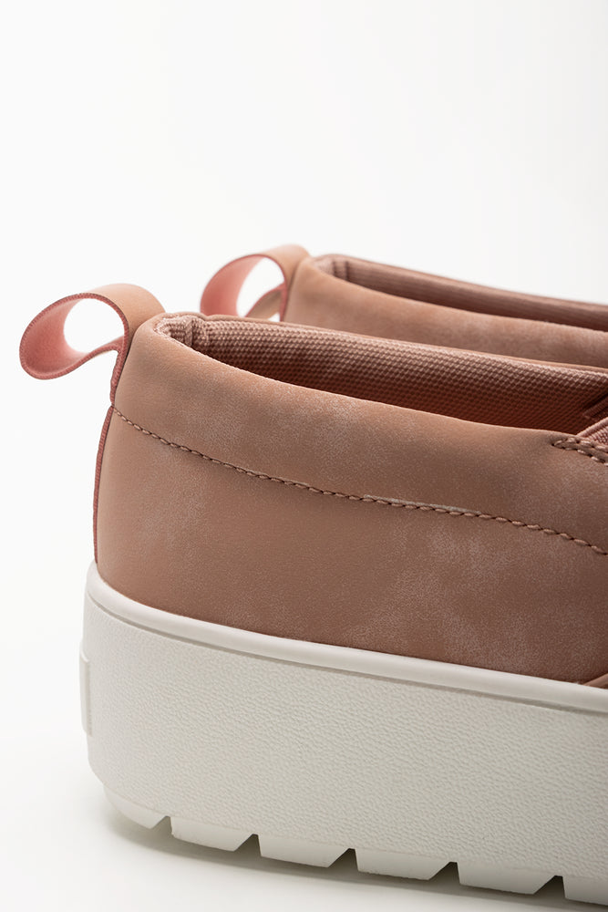 Platform Slip On Sneakers Pink (3)