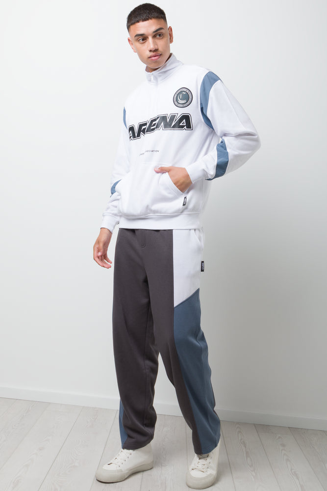 Colourblock Tracktop White (2)