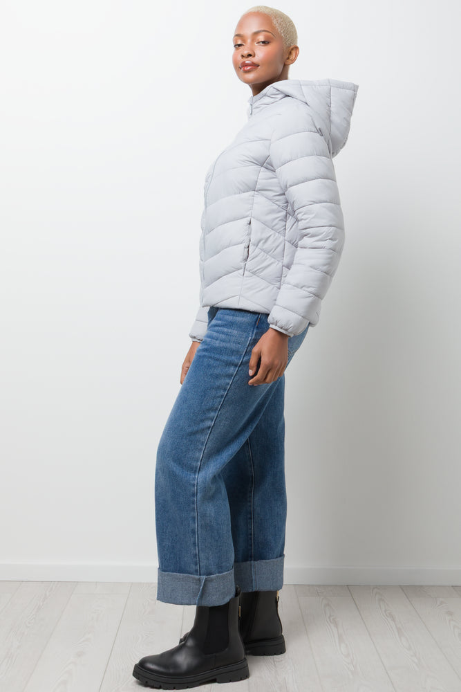 Puffer Jacket Light Grey