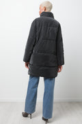 Long Puffer Jacket Black (2)