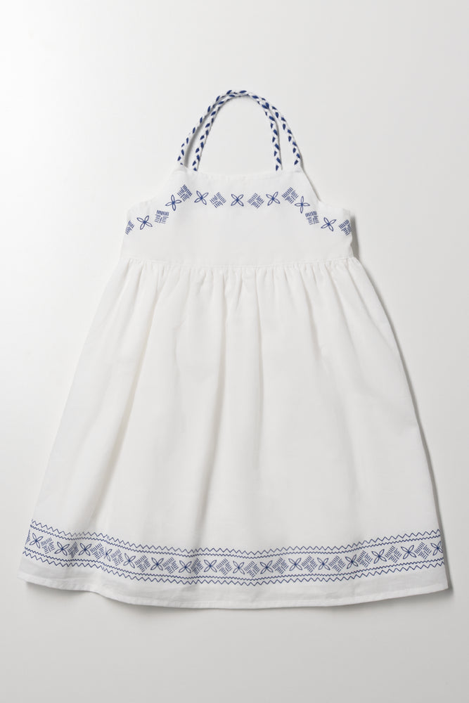 Strappy Dress White
