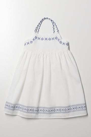Strappy Dress White