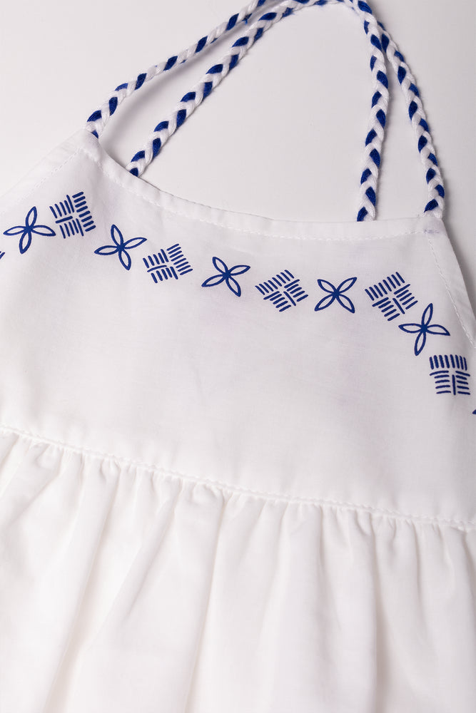 Strappy Dress White