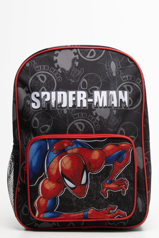 Spider-Man Front Pocket Backpack Black