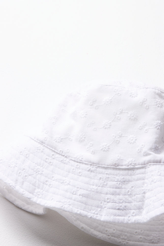 Anglaise Bucket Hat White (1)