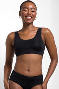 2 Pack bonded boyleg panty black and mocha