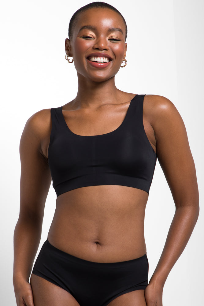 2 Pack bonded boyleg panty black and mocha