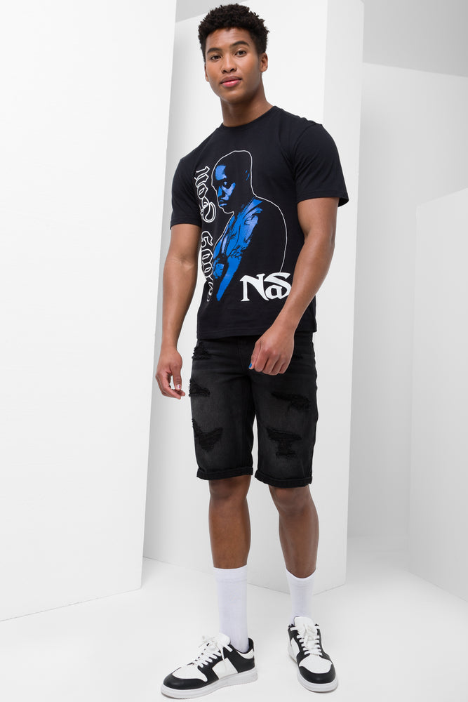 Nas Relaxed Short Sleeve T-Shirt Black