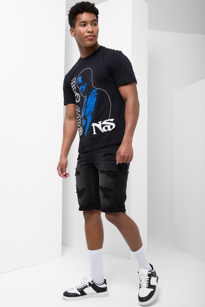 Nas Relaxed Short Sleeve T-Shirt Black