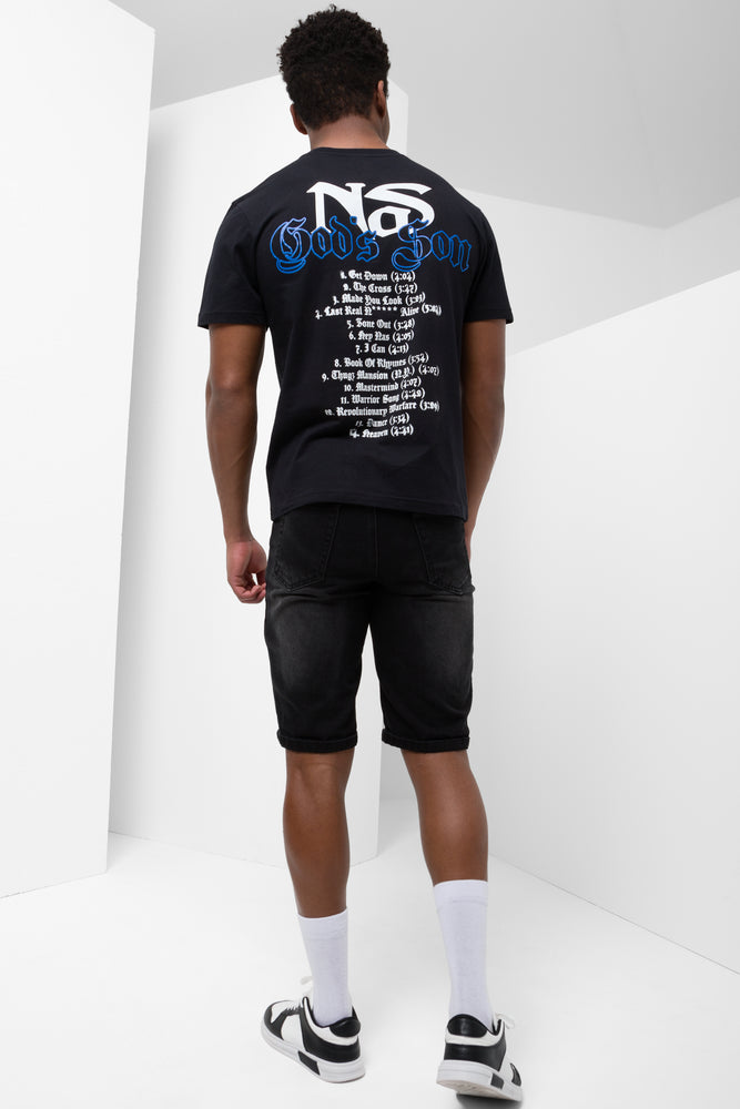 Nas Relaxed Short Sleeve T-Shirt Black (2)