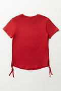 New York Short Sleeve T-Shirt Red (2)