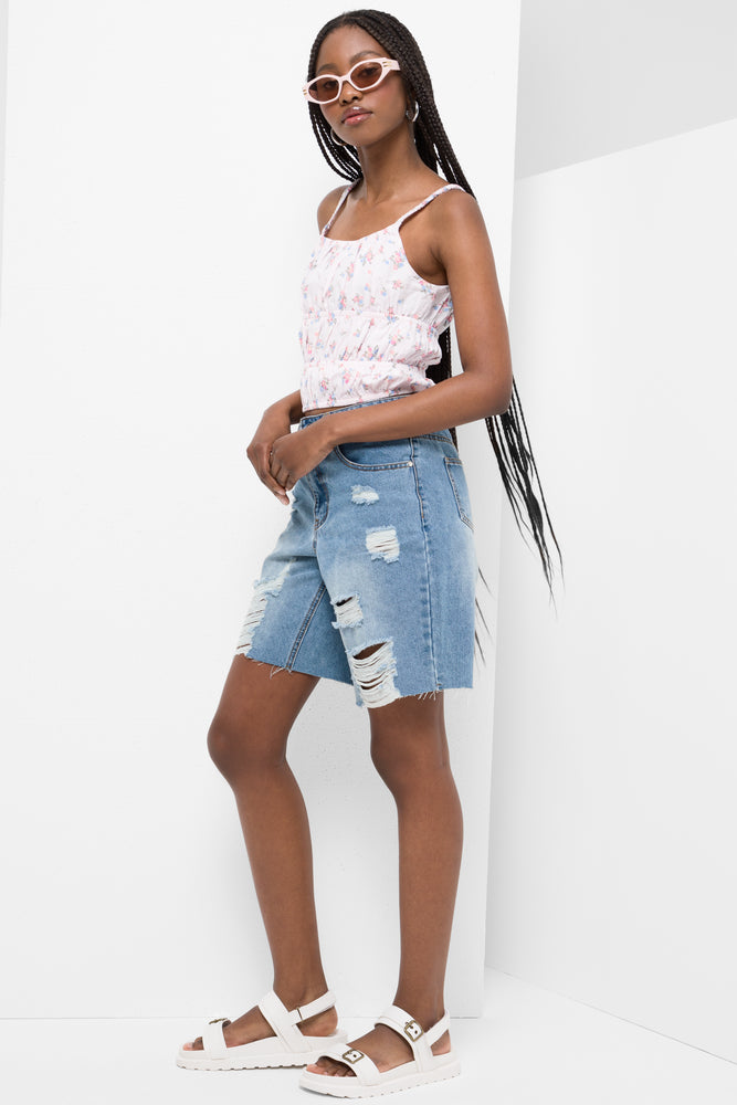 Elasticated Cami Top Pink