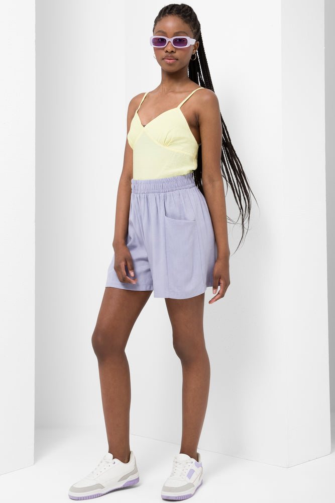 Pull On Shorts Purple