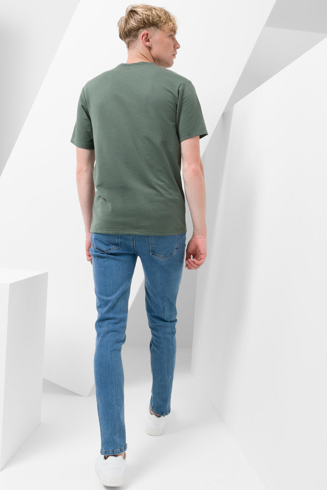 Crew Neck T-Shirt Green (2)