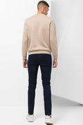 Crew Neck Tracktop Natural (2)