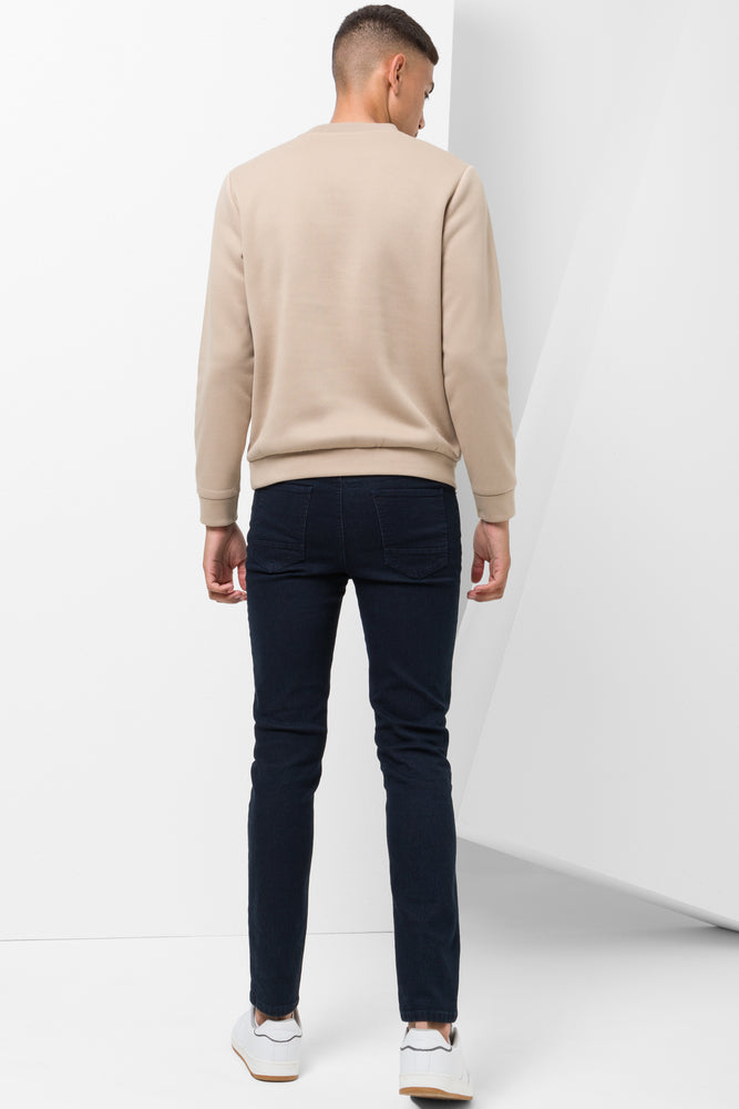 Crew Neck Tracktop Natural (2)