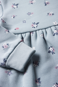 Floral Fit And Flare Dress Light Blue (1)