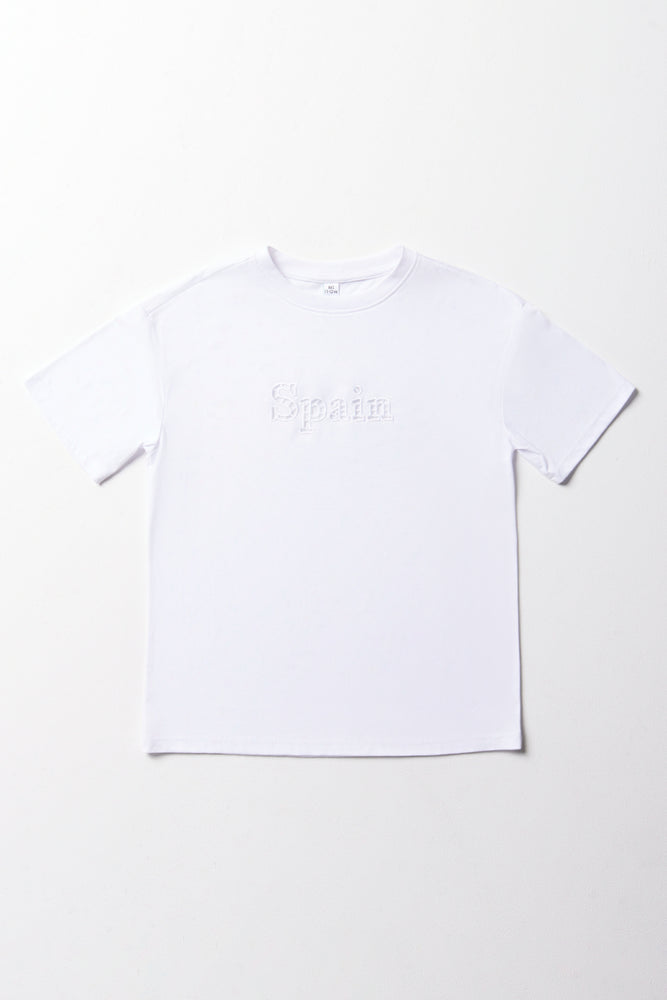 Oversized Short Sleeve T-Shirt White