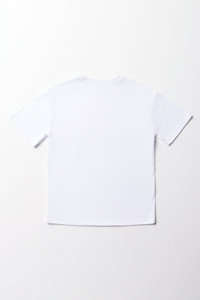 Oversized Short Sleeve T-Shirt White (2)