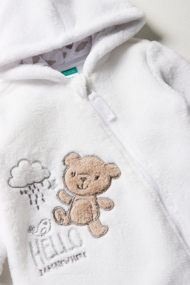 Bear Babygrow White
