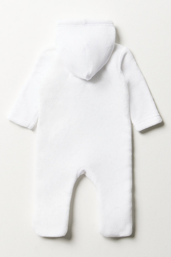 Bear Babygrow White (2)