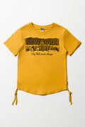 NYC Embossed T-Shirt Yellow
