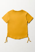 NYC Embossed T-Shirt Yellow (2)
