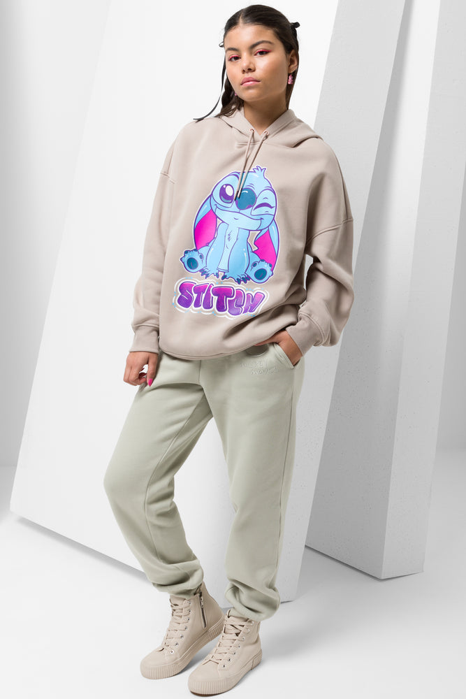 Lilo And Stitch Oversized Hoodie Natural (1)
