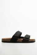 Double Strap Sandals Black (1)