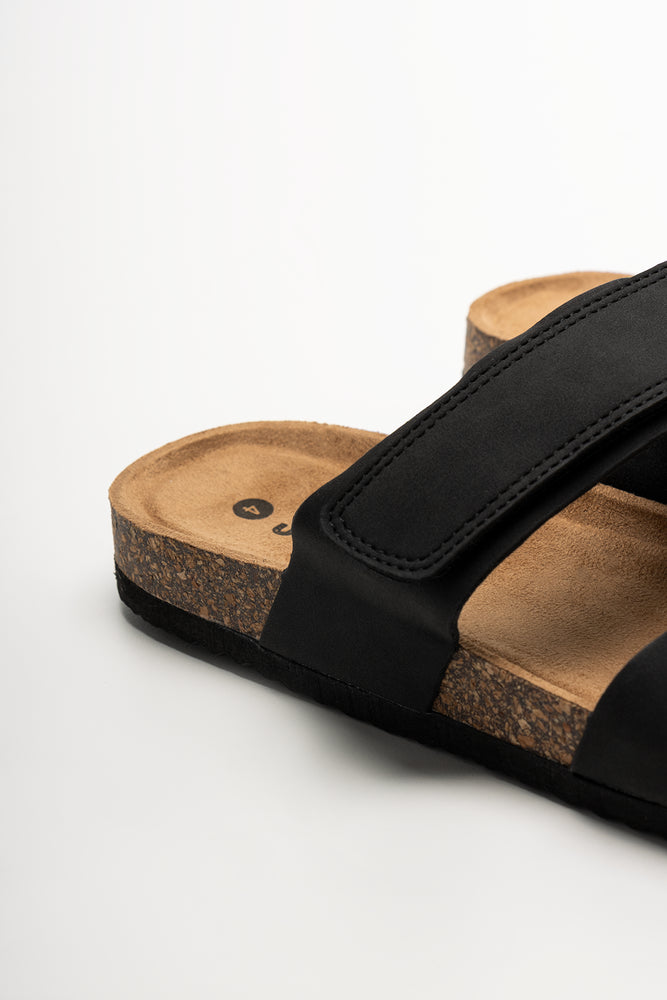 Double Strap Sandals Black (3)