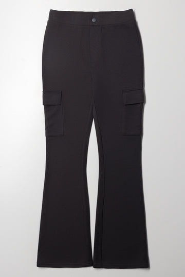Cargo Flare Leggings Charcoal