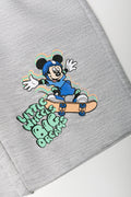 Mickey Mouse 2 Pack Knit Shorts Blue And Grey (2)