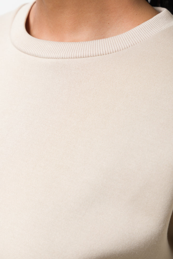 Crew Neck Tracktop Natural (3)