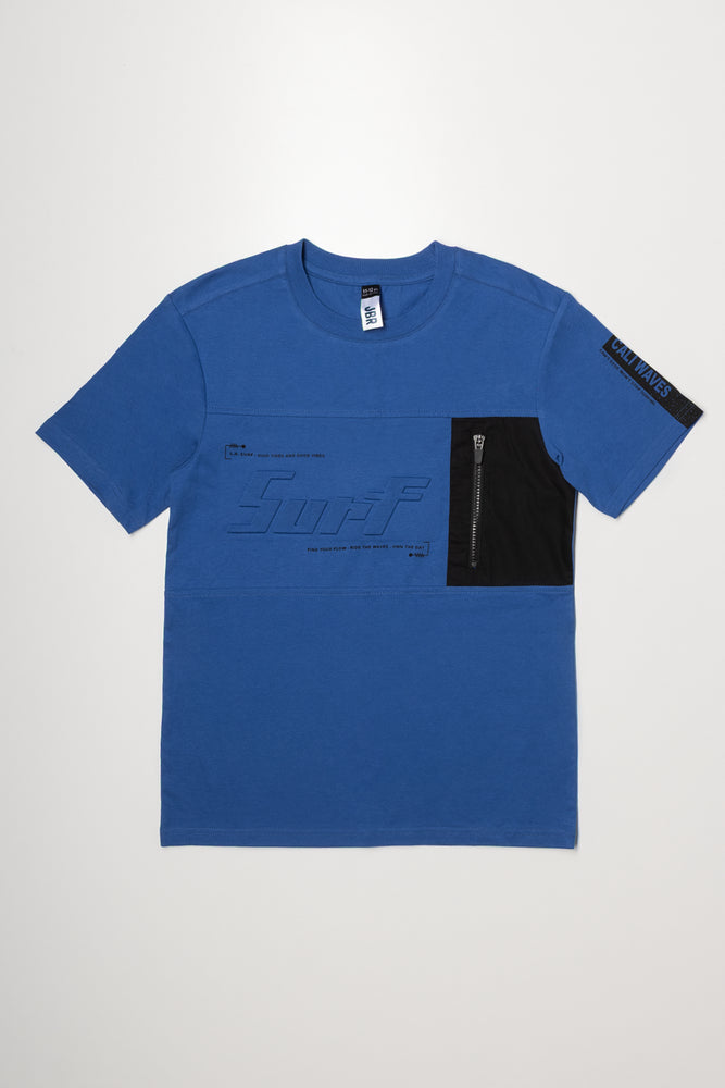 Pocket Short Sleeve T-Shirt Blue