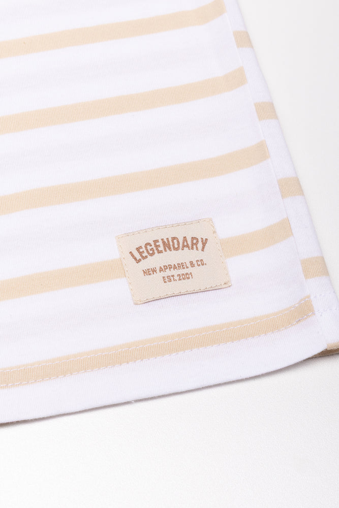 Stripe Short Sleeve T-Shirt Natural (1)