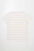 Stripe Short Sleeve T-Shirt Natural (2)