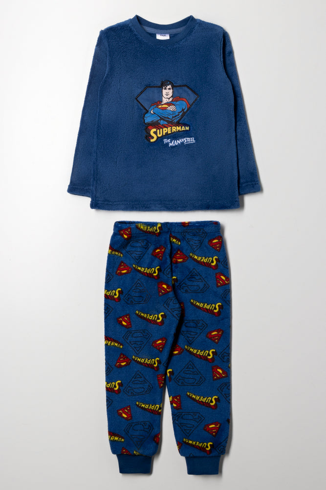 Superman Long Sleeve Pyjamas Blue