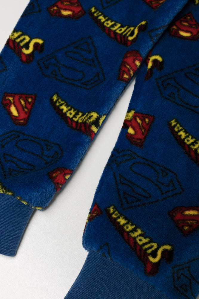 Superman Long Sleeve Pyjamas Blue (2)
