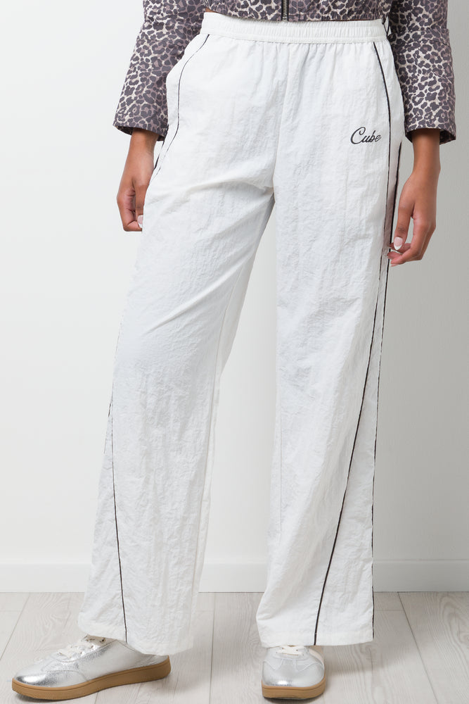 Wide Leg Joggers White (1)