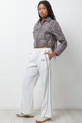 Wide Leg Joggers White (2)